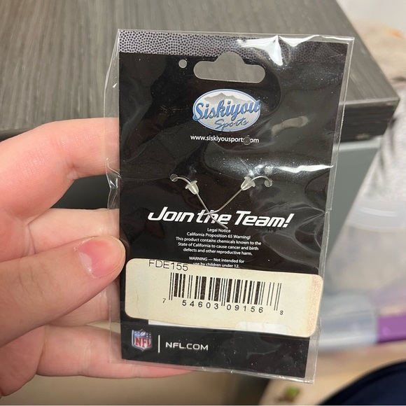 NFL Seattle Seahawks NEW dangle earrings - Picture 2 of 2